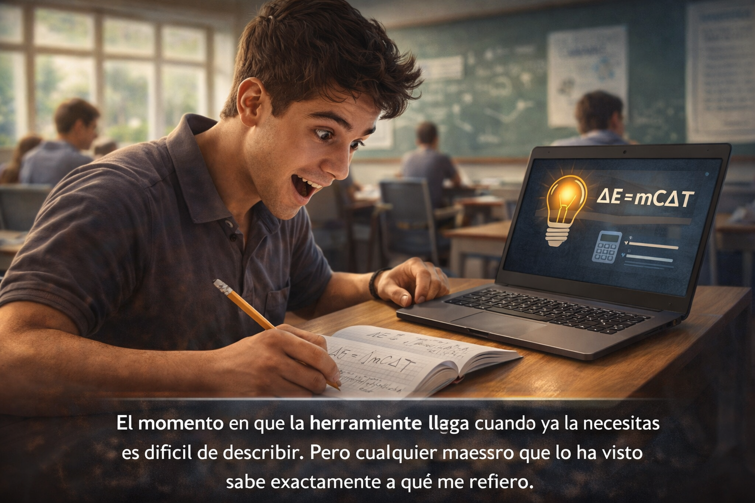 Momento de descubrimiento en el aula