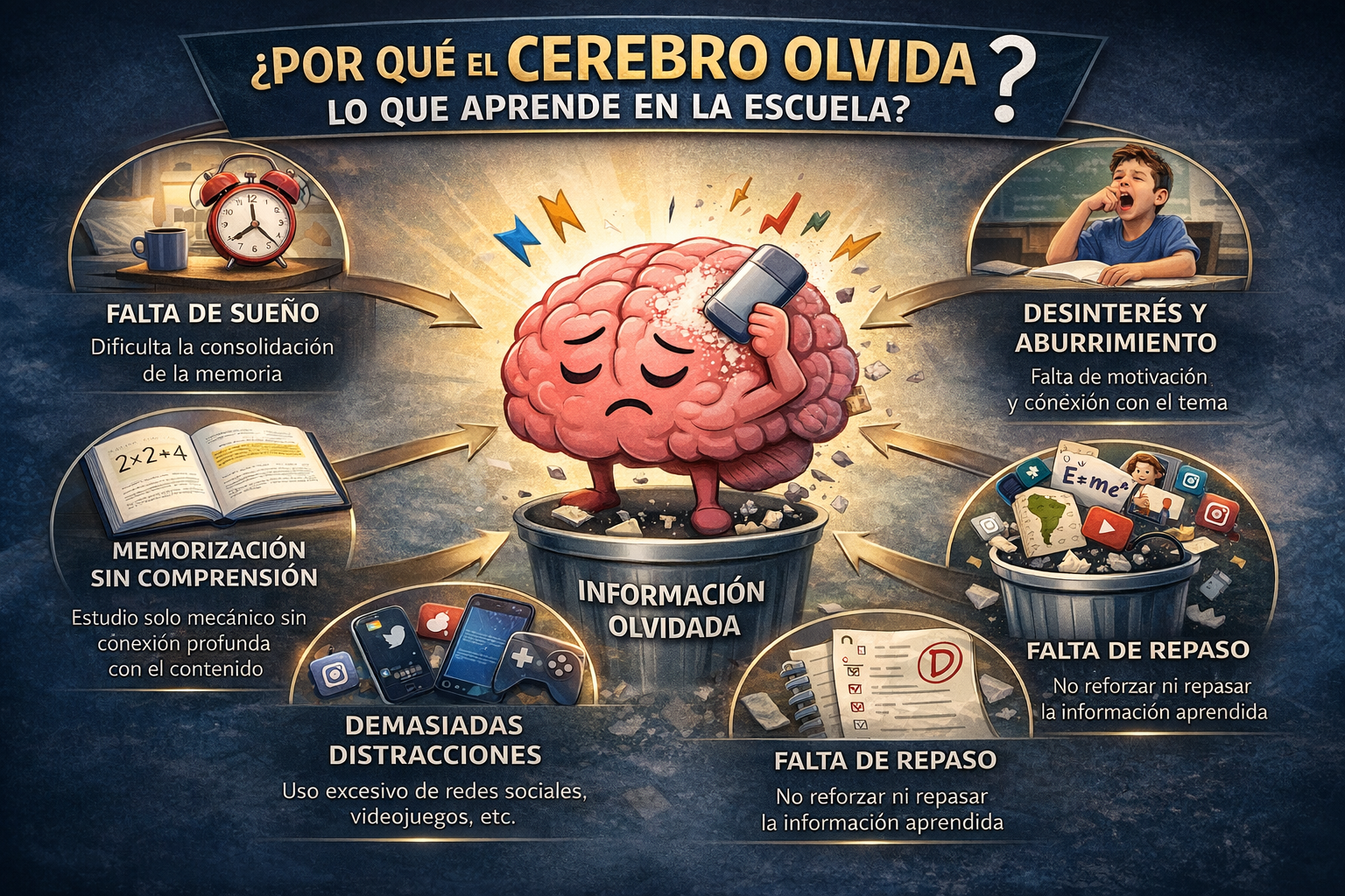 Por qué el cerebro olvida